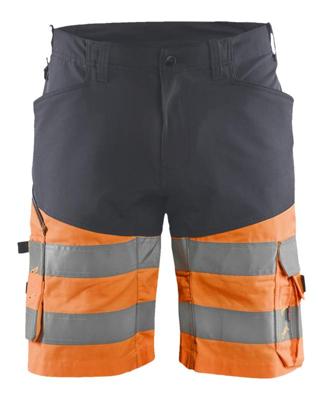Blåkläder Short met stretch High-Vis 15411811/ | Medium Grijs/ High Vis Oranje | Maat 60 - 7330509748343
