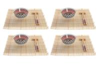 Sushi-set DKD Home Decor 14,5 x 14,5 x 31 cm Multicolour Mandala Keramiek Orientaals (16 Onderdelen) - thumbnail