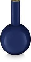 Pip Studio Vaas Metaal Donkerblauw 26cm - thumbnail