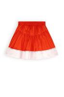 NoNo Meisjes rok solid satin - Nika - Vlammen rood - thumbnail