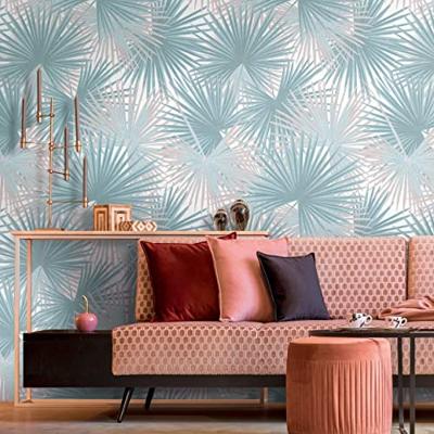 Livingwalls Metropolitan Stories. Travel Stories - Blauw - Bladeren - 391843