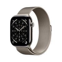 Apple Watch Series 11 GPS + Cellular - 46 mm - Natuurlijke titanium kast - Natuurlijke Milanese Loop-band - M/L - thumbnail