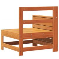 Tuinbank met armleuning 69x62x70,5 cm grenenhout wasbruin - thumbnail