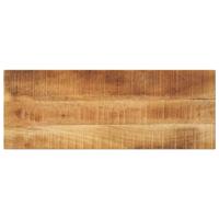 Tafelblad rechthoekig 80x30x3,8 cm massief ruw mangohout - thumbnail