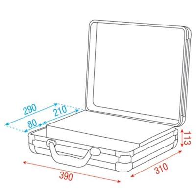 DAP ACA-MIC1 Microfoonkoffer voor 7 microfoons zwart