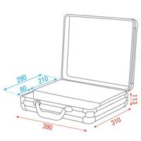 DAP ACA-MIC1 Microfoonkoffer voor 7 microfoons zwart - thumbnail