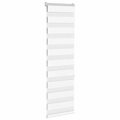 VidaXL Zebra rolgordijn 45x150 cm stofbreedte 40,9 cm polyester wit