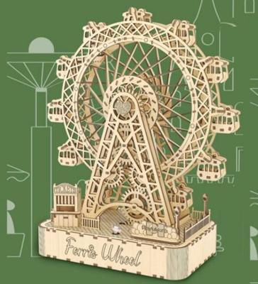 PlayfulMario Reuzenrad met muziek Houten Modelbouwset 248 Onderdelen Modelbouw