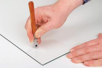 Wolfcraft Glassnijder | Profi | Met houten handvat | 1 stuk - 4109000