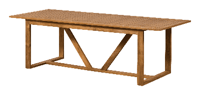 WOOOD Outdoor Eettafel 'Beaver' Teakhout, 240 x 90cm