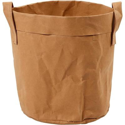 https://www.cchobby.nl/faux-leather-opslagzak-h-20-cm-d-19-5-cm-350-gr-lichtbruin-1-stuk