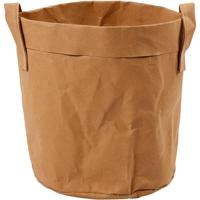 https://www.cchobby.nl/faux-leather-opslagzak-h-20-cm-d-19-5-cm-350-gr-lichtbruin-1-stuk - thumbnail