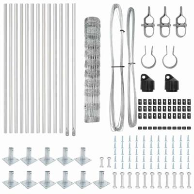 Weidehekwerk Zilver 25 x 1 m Gegalvaniseerd staal