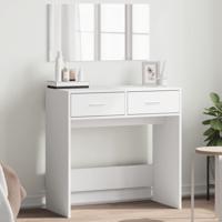 Kaptafel met spiegel 80x39x80 cm wit - thumbnail