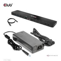 Club3D USB Gen1 Type-C Triple Display DP Alt Mode + Displaylink™ Dynamic PD oplaaddock met 120 watt voeding - thumbnail