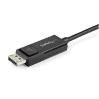 StarTech.com 1m USB-C to DisplayPort 1.2 Kabel 4K 60Hz - Bidirectionele en Omkeerbare DP naar USB-C of USB-C naar DP Video Adapter Kabel - HBR2/HDR - USB Type-C/TB3 Monitorkabel - thumbnail
