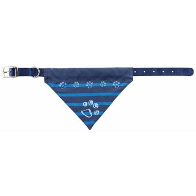 TRIXIE HALSBAND HOND NYLON MET DOEK INDIGO 43-55X2,5 CM