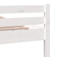 Bedframe massief hout wit 200x200 cm - thumbnail