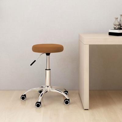 Bureaustoel fluweel bruin