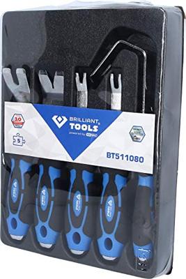 Brilliant Tools BT511080 Clipontspanner- en snijset, 5-delig - thumbnail