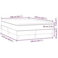 Boxspring met matras fluweel zwart 140x210 cm - thumbnail
