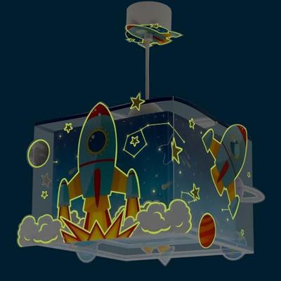 Dalber HanglampjeRocket blauw met wit - 63352