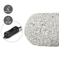 Home sweet home cocon tafellamp wit ↕ 17 cm wit - thumbnail