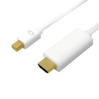 LogiLink CV0123 DisplayPort kabel 2 m Mini DisplayPort HDMI Wit - thumbnail