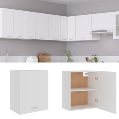 VidaXL Bovenkast lyon 50x31x60 cm bewerkt hout wit VidaXL Bovenkast lyon 50x31x60 cm bewerkt hout wit