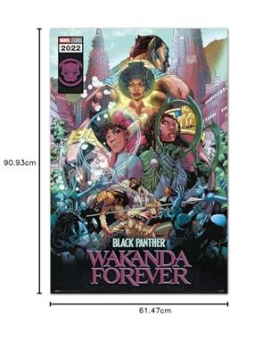 Poster Marvel - Black Panther - Wakanda Forever Comic 61x91,5cm