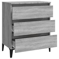 Dressoir 60x35x69 cm bewerkt hout grijs sonoma eikenkleurig - thumbnail