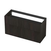 INK - Onderkast 2L A-sym Fin. Gefr. Tbv Greep - 1200x450x650 Mm - Matt Intens Black - thumbnail