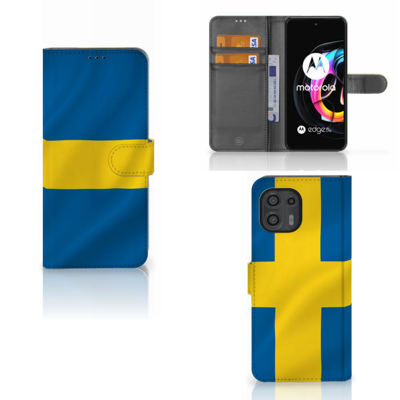 Motorola Edge 20 Lite | Bookstyle Case | Zweden Motorola Edge 20 Lite | Bookstyle Case | Zweden