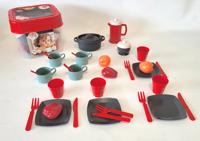 Ecoiffier 100% chef eetset met speeleten, 34dlg. - thumbnail