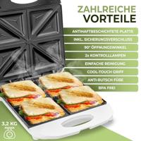 Sandwich Maker Wit 1000W - thumbnail