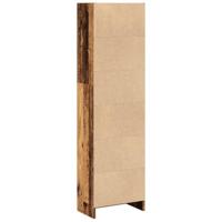 Boekenkast 40x24x143 cm bewerkt hout oud houtkleurig - thumbnail