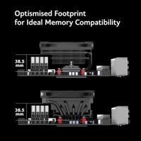 Akasa ALUCIA H6LS M2 Processor Luchtkoeler 12 cm Zwart, Blauw 1 stuk(s) - thumbnail