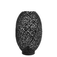 Light & Living Tafellamp 'Sinula' 33cm, mat zwart - thumbnail