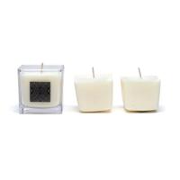 Geurkaars in Glas Palo Santo - Koolzaadwas Ecologisch + navulset - thumbnail