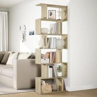 Kamerscherm / boekenkast 6-laags 70x24x193 cm hout sonoma eiken - thumbnail