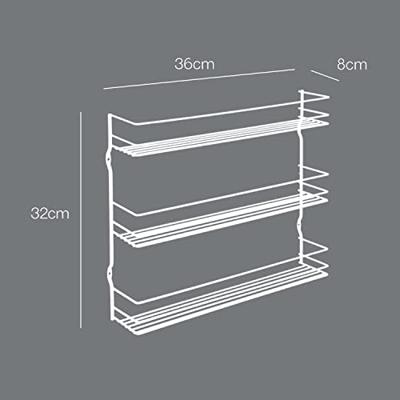 Metaltex pepito kruidenrek 3 etages 36x32x8 cm zwart