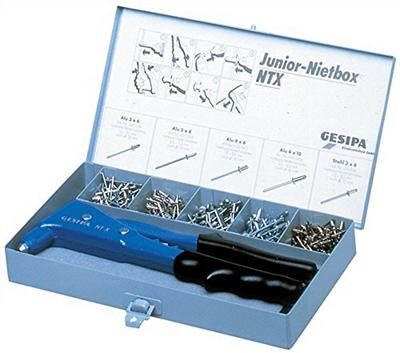 Gesipa Blindklinknagel-assortiment | 352-delig | NTX+klinknagels alu./staal, staal/staal | kunststof koffer | 1 stuk - 1435459 - 1435459 Gesipa Blindklinknagel-assortiment | 352-delig | NTX+klinknagels alu./staal, staal/staal | kunststof koffer | 1 stuk - 1435459 - 1435459