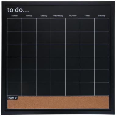 Maandplanner bord zwart 56x56cm