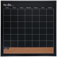 Maandplanner bord zwart 56x56cm - thumbnail