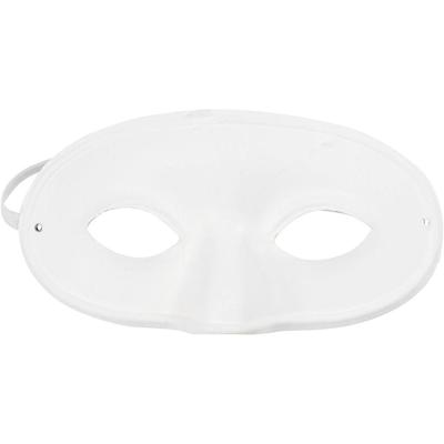 Creativ Company Masker, h: 9,5 cm, b: 18,5 cm, wit, 10 stuk/ 1 doos