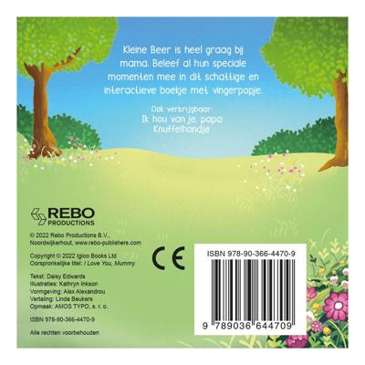 Rebo Publishers Ik hou van je, mama - vingerpopboek