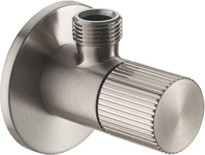 Ben Engraved Line hoekstopkraan incl. aansluitslang 1/2 x 3/8 inch RVS-look