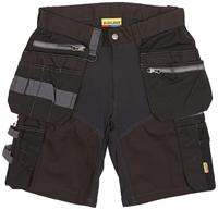 Blåkläder Short met stretch en spijkerzakken 15981343 | Zwart | Maat 48 - 7330509722084 - thumbnail