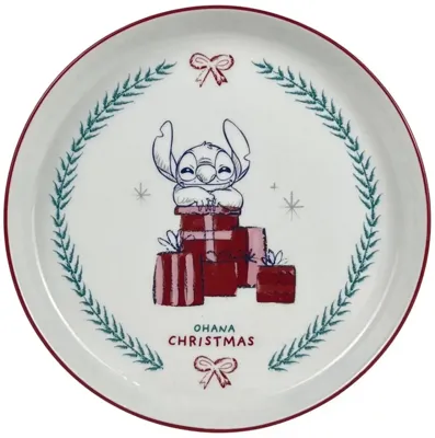 Kurt S. Adler ontbijtbord keramiek disney stitch 19x2cm