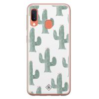 Samsung Galaxy A20e siliconen telefoonhoesje - Cactus print - thumbnail